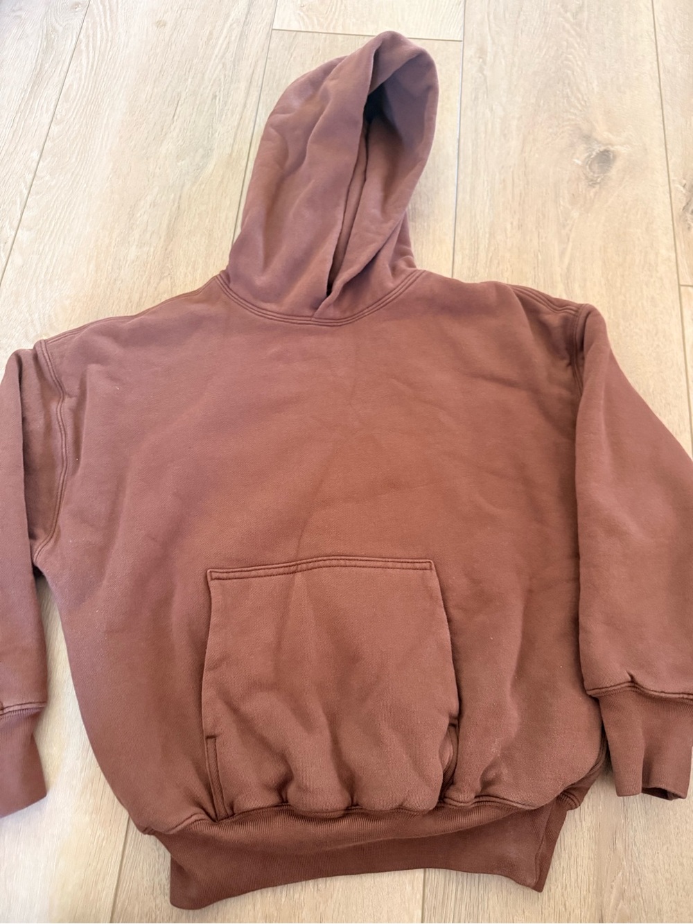 Kids YZY Brown Pullover Hoodie Sweatshirt